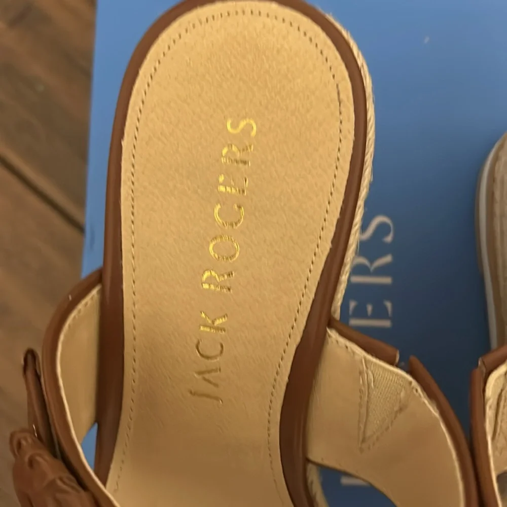 NIB - Jack Rogers – Cali buckle wedge – size 8 - Picture 2 of 4